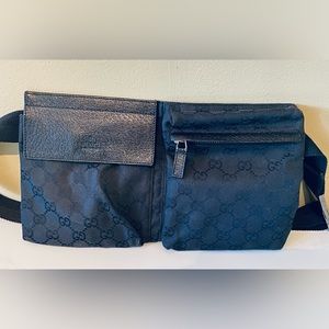 Authentic Black Gucci Belt Bag